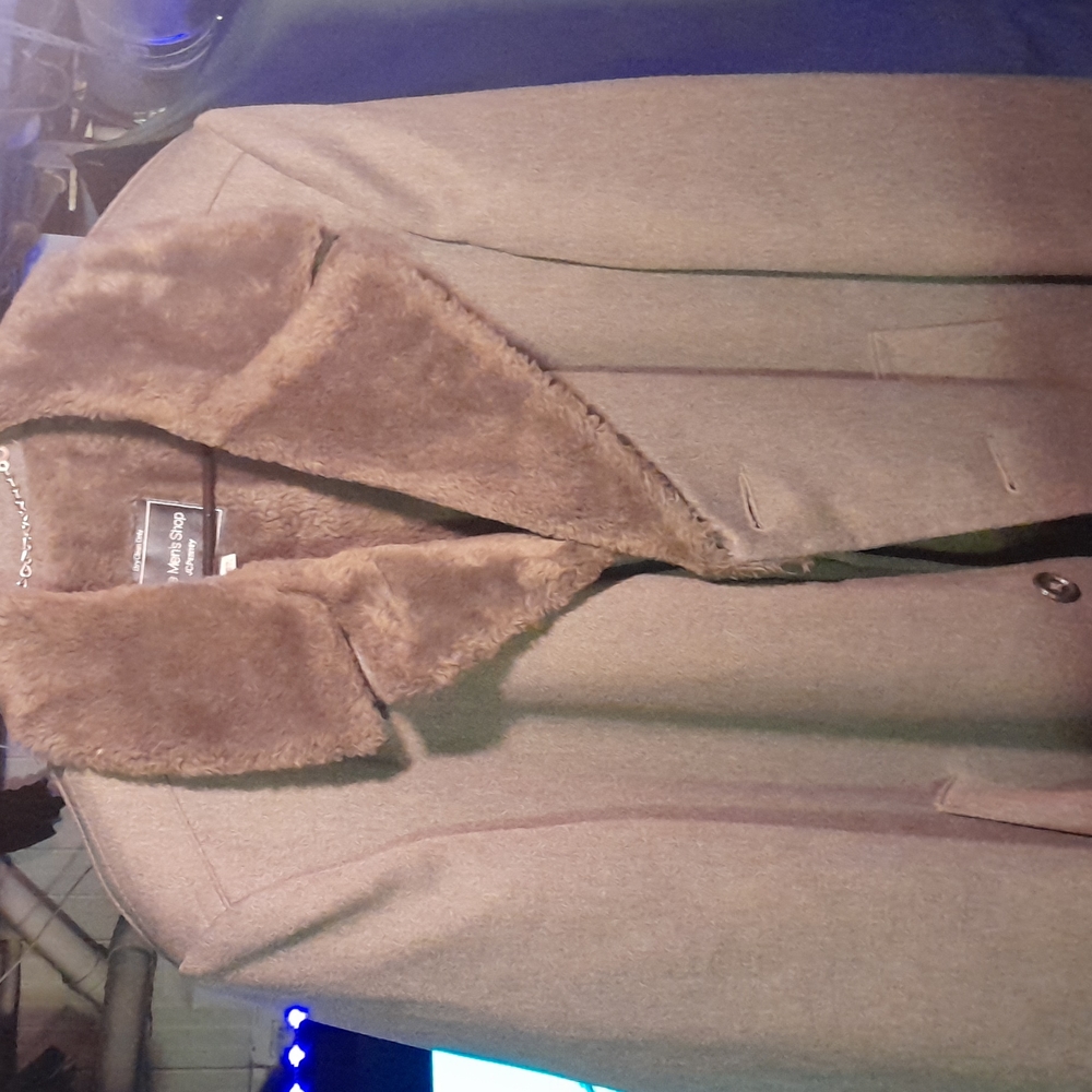 Vintage men's faux fur winter coat